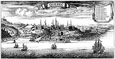 Old View of Quebec by Unbekannt