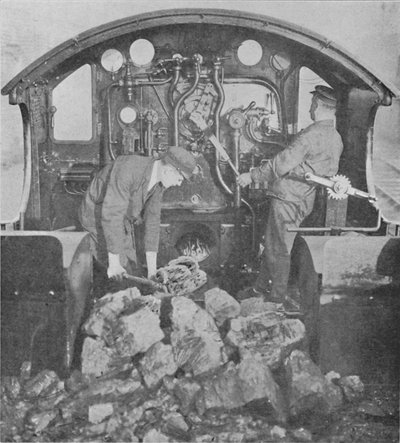 On the Footplate of a Great Western Express Engine by Unbekannt