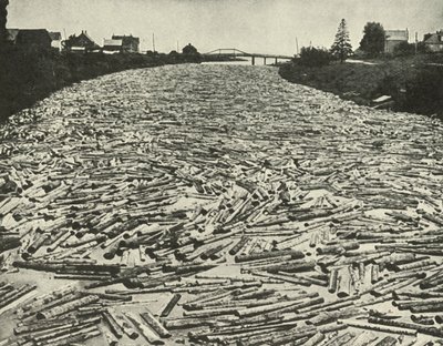 On Their Way to the Saw Mills, c1948 by Unbekannt