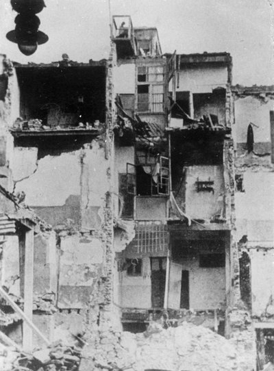 Once a grand hotel in Palma, Majorca, Spanish Civil War by Unbekannt