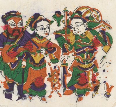 One hundred thirty-five woodblock prints including New Year