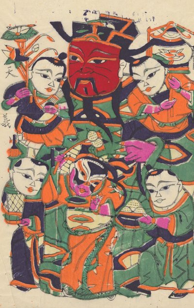 One hundred thirty-five woodblock prints including New Year