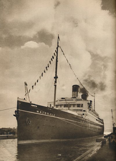One of the Largest Ships Afloat, the Majestic Owned by the Cunard White Star Line by Unbekannt