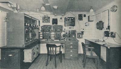 One of the Wireless Cabins in a Modern Liner, 1936 by Unbekannt