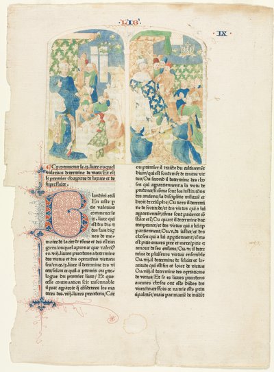 Opening Page of Book IX of Valerius Maximus