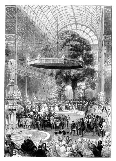 Opening of the Great Exhibition, Hyde Park, London by Unbekannt