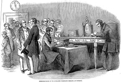 Opening of the London to Paris Telegraph Link by Unbekannt