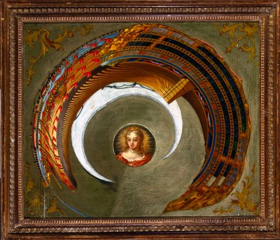 Optical Illusions Anamorphic Painting of a Ship, c.1744-1774 by Unbekannt