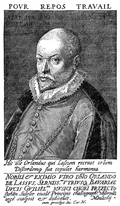 Orlandus Lassus, Flemish Renaissance composer and musician by Unbekannt