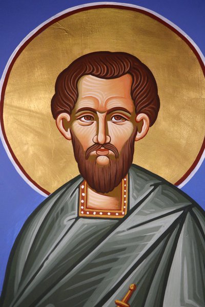 Orthodox Church in Pedoulas, Cyprus, Saint Damian Fresco, Pedoulas, Cyprus by Unbekannt
