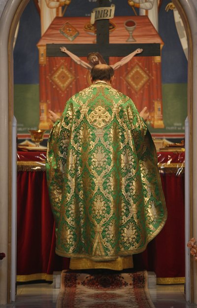 Orthodox Mass, Lyon, France by Unbekannt