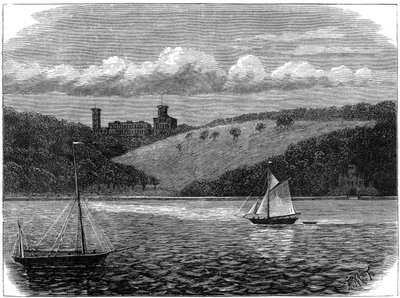 Osborne House, Isle of Wight, as Seen from the Sea by Unbekannt
