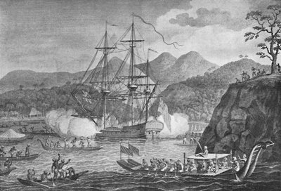 Otaheite Surrendered to Captain Wallis by Unbekannt