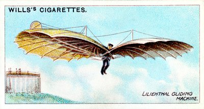 Otto Lilienthal, German Gliding Pioneer & Aeronautical Inventor, Flying One of His Gliders by Unbekannt