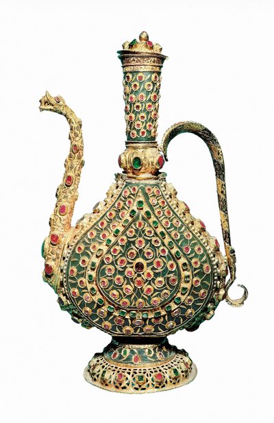 Ottoman Art: Gold Jug, Inlaid with Precious Stones by Unbekannt