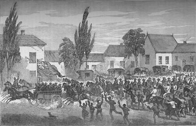 Oudtshoorn Mounted Volunteers Starting for the Eastern Frontier, c. 1880 by Unbekannt