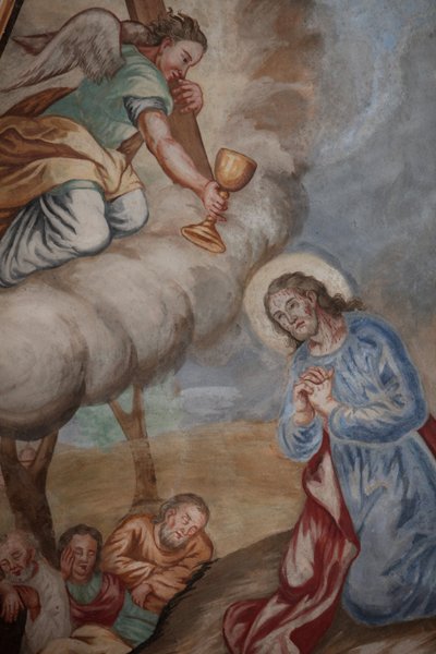 Our Lady of Assumption church, Jesus praying in Gethsemane, Cordon, France by Unbekannt