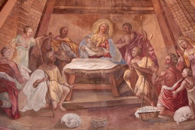 Nativity in Our Lady of Assumption Church, Cordon, France by Unbekannt