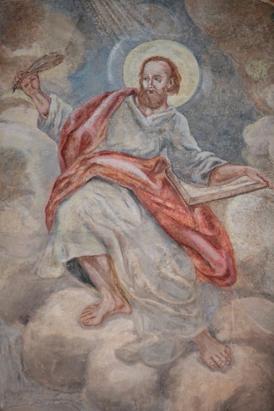 Saint Luke in Our Lady of Assumption Church, Cordon, France by Unbekannt