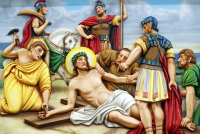 Way of the Cross, Station 11: Jesus is Nailed to the Cross, Our Lady of Fatima Church, Ho Chi Minh City, Vietnam by Unbekannt