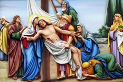 Way of the Cross, Station 13: Jesus is Taken Down from the Cross, Our Lady of Fatima Church, Ho Chi Minh City, Vietnam by Unbekannt