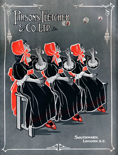 Our Three Little Maids - Parsons, Fletcher & Co. Ltd Advert, 1910 by Unbekannt