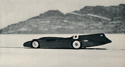 Over 300 miles an hour on the Salt Flats, Bonneville, Utah by Unbekannt