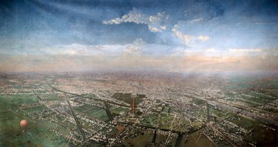 Overall View of Paris, Taken from the Observatory in a Balloon by Unbekannt