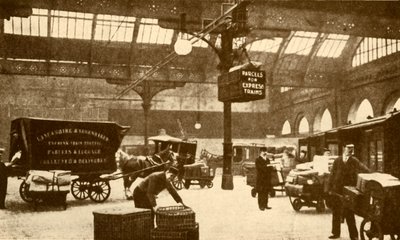 Overhead Electric Parcel Carrier, Victoria Station, Manchester by Unbekannt