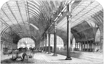 Paddington Station, the London terminus of the Great Western Railway, 1854 by Unbekannt