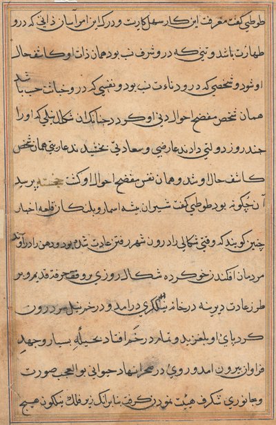 Page from Tales of a Parrot Tuti-nama: Text Page by Unbekannt