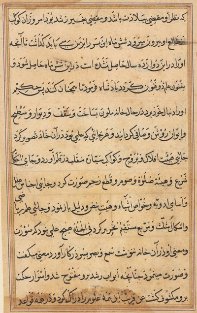 Page from Tales of a Parrot Tuti-nama: text page by Unbekannt