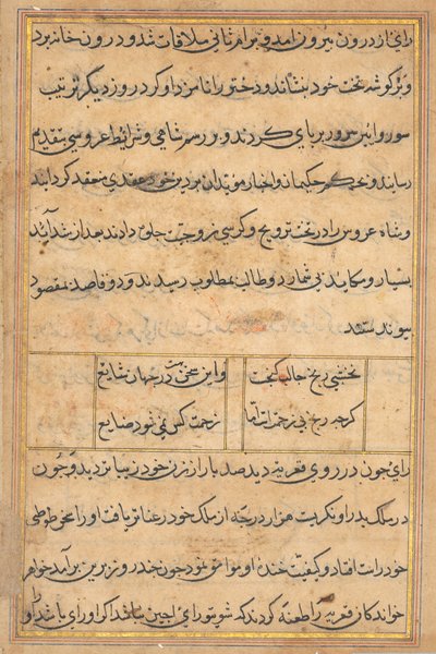 Page from Tales of a Parrot Tuti-nama: Text Page by Unbekannt