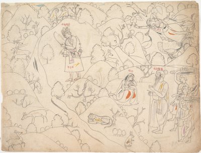 Page from a Dispersed Ramayana Story of Rama by Unbekannt