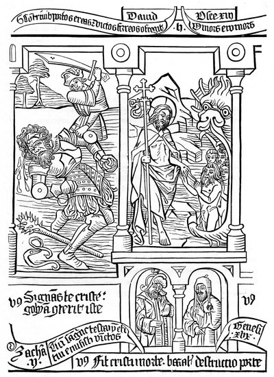 Page from the Biblia Pauperum by Unbekannt
