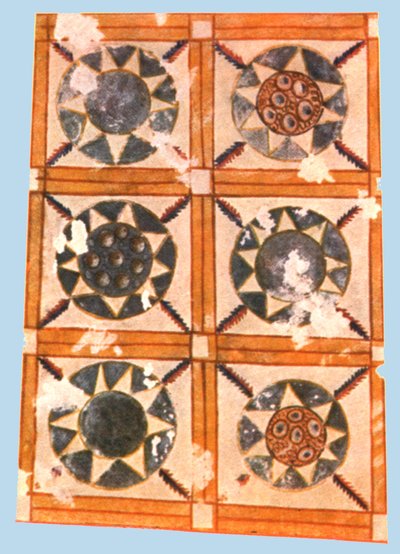 Ceiling Decoration in the Stasovsky Crypt, Cimmerian Bosporus, Kerch, 1928 by Unbekannt