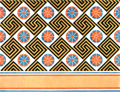 Painted Ceiling in the Tomb of Enene at Thebes, Egypt, 1928 by Unbekannt