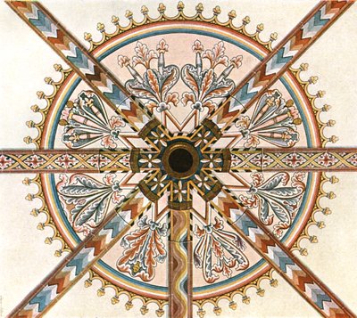 Painted decoration in the Cathedral, Limburg an der Lahn, Germany by Unbekannt