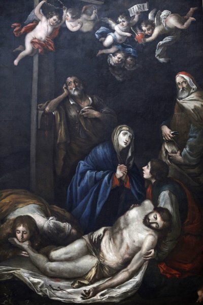 Painting in Chiesa del Carmine, Martina Franca, Apulia: Christ laid off from the cross, Martina Franca, Italy by Unbekannt