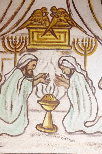 Sacred Arch, Menorahs & Perfume Altar, Our Lady of Togo Church, Togoville, Togo by Unbekannt