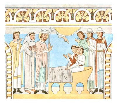 Painting in the Nave of Aal Church, Denmark, 1928 by Unbekannt