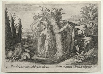Pan Pursuing Syrinx, c. 1589 by Unbekannt