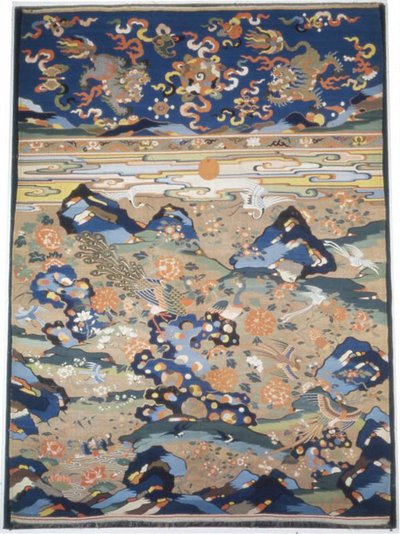 Panel Furnishing Fabric, China, Late-Ming Dynasty Qing Dynasty by Unbekannt