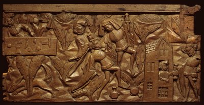 Panel Depicting a Scene from the Pardoner