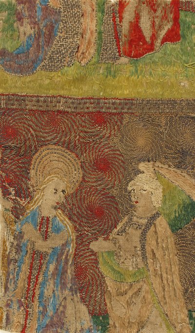 Panel with the Virgin and Gabriel Annunciate by Unbekannt