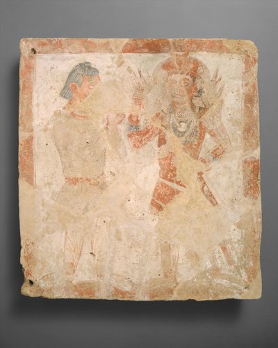 Panel with the God Pharro and Worshiper, ca. 3rd century A.D. by Unbekannt