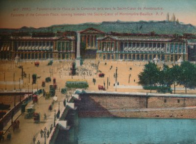 Panorama of the Place de la Concorde, Looking Towards the Sacré-Coeur Basilica in Montmartre, Paris by Unbekannt