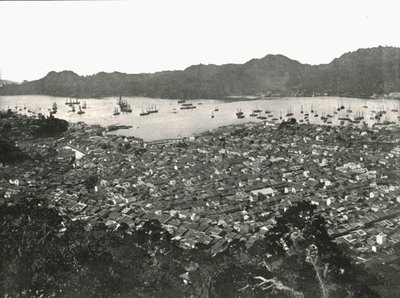 Panoramic view of the city, Nagasaki, Japan, 1895 by Unbekannt