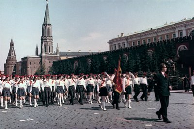 Parade of the Young Pioneers, Red Square, Moscow, 1972 by Unbekannt