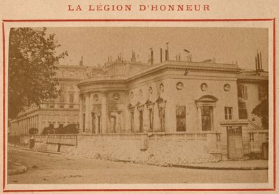 Paris Commune (1871): View of the Palais de la Légion d